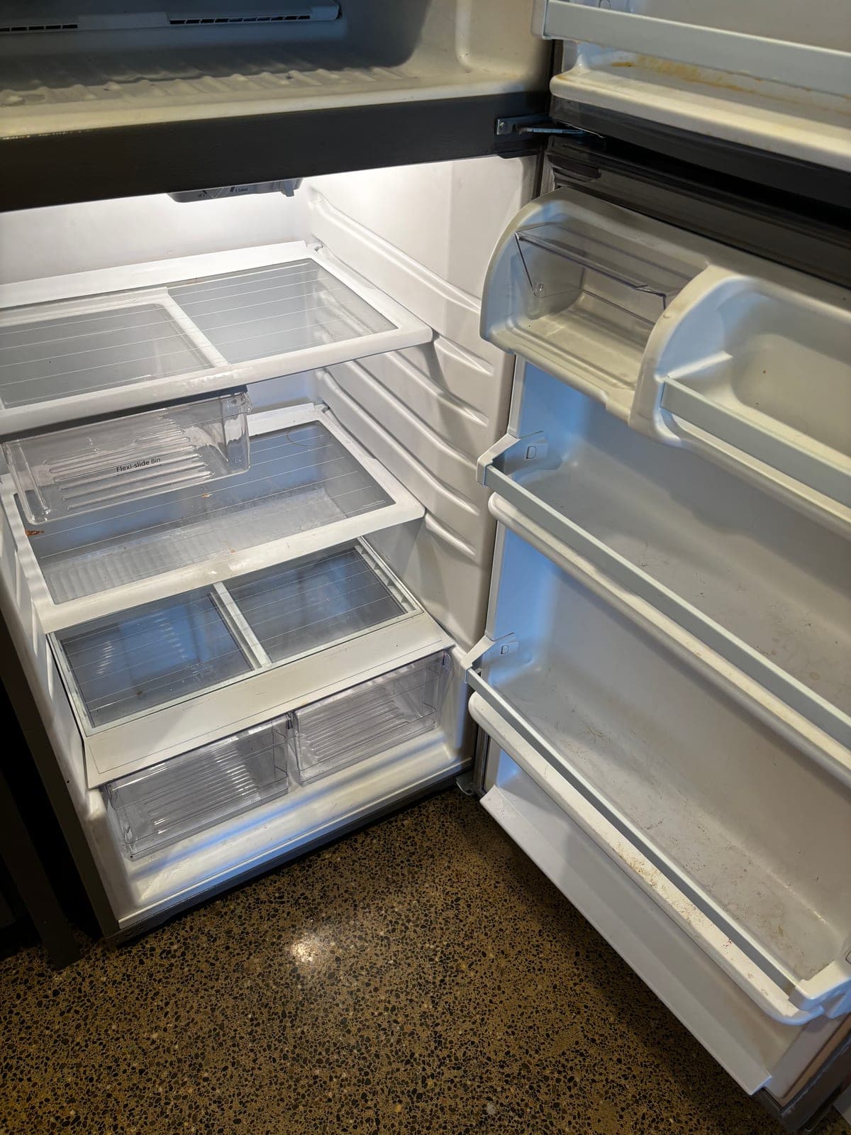 Refrigerator Detail — before cleaning